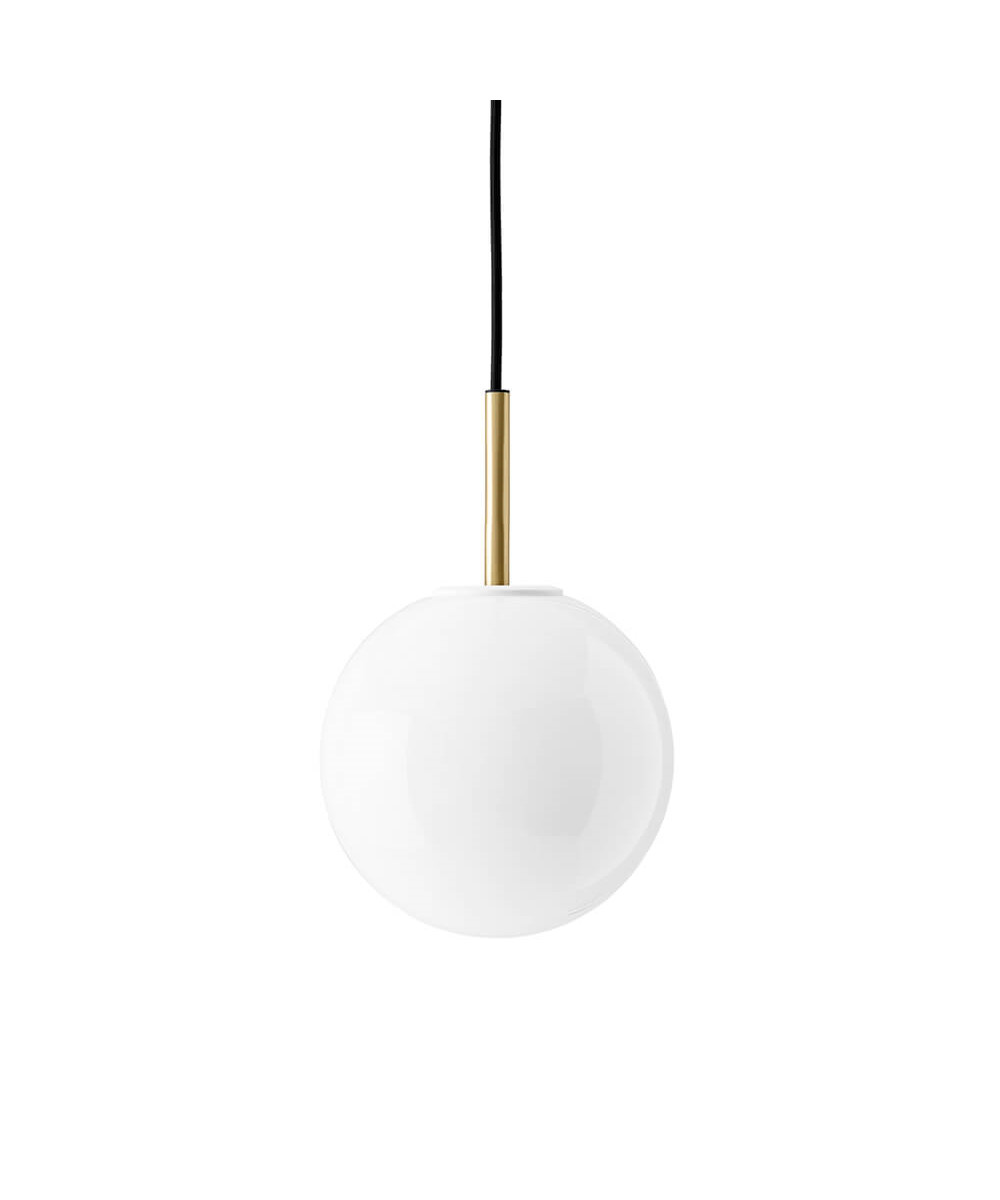 Image of TR Bulb Pendelleuchte Brushed Brass Shiny Opal - Menu bei Lampenmeister.ch